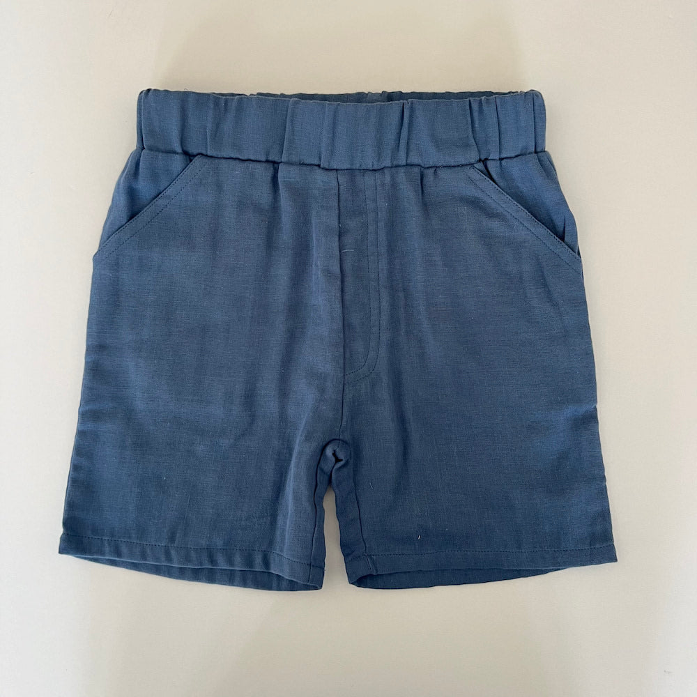Musselin-Shorts – coronet blue