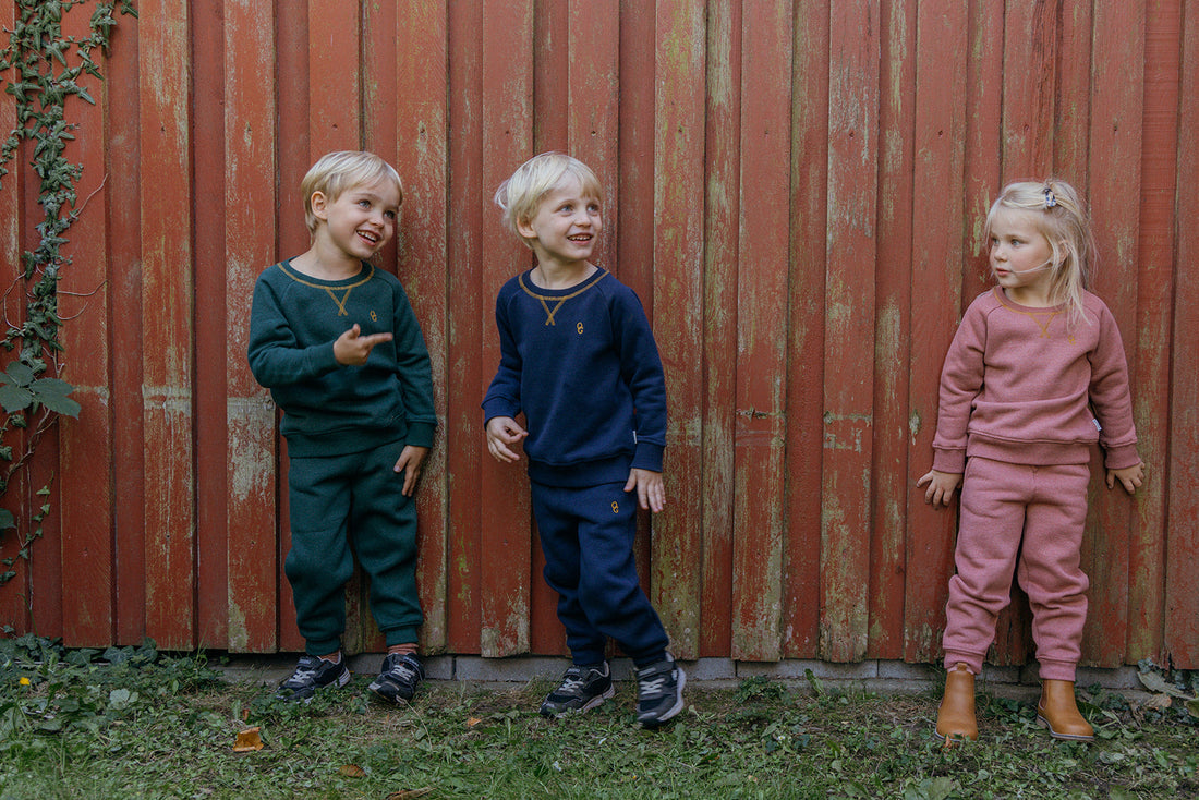 Jogginghose Kinder recycelt - in drei Farben